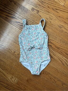 Minnow Girls Floral One-Piece Swimsuit, 3/4T
